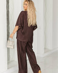 Structured fabric set EU082025 с polyester и spandex, изображение на текстилни материали и текстура.