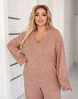 Structured knit set , съдържащ polyester и spandex, с модерен дизайн и текстура, изображение IMG_8377.