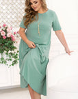 Midi dress with a loose fit - Twiggy Shop