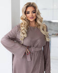 Къса рокля от структурирана Fabric с polyester и spandex, модел EU082025, изображение на стилна и елегантна дреха.
