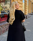 Long crepe dress