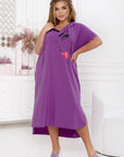 Light hooded dress на марка YR, изработена Waist 100% polyester, показана на изображението.
