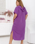 Light hooded dress Waist марка YR, изработена Waist 100% polyester, показана на изображението.