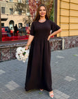 Long crepe dress