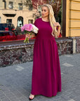 Long crepe dress