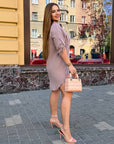 Short muslin shirt dress