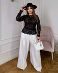 Blusa de encaje