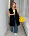 Long Vest with Belt