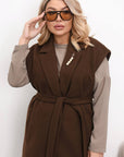 Long Vest with Belt