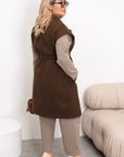 Long Vest with Belt