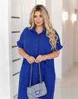 Short muslin shirt dress