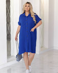 Short muslin shirt dress