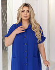 Short muslin shirt dress