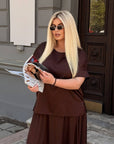 Blouse and skirt set