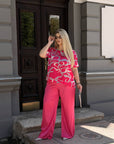 Printed blouse set