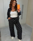 Polka-Dot Knit Set