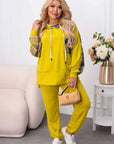 Knit set with checkered inserts , Greyо и Whiteо, от polyester и spandex, за модерен и комфортен стил.