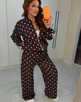 Polka-Dot Knit Set