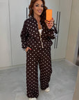 Polka-Dot Knit Set