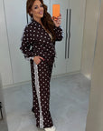 Polka-Dot Knit Set