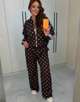 Polka-Dot Knit Set