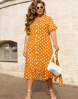 Linen polka dot dress - Twiggy Shop