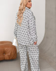 Printed shirt and pants set от polyester и cotton, подходящ за ежедневна облеклност.