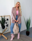 Longline Knit Blazer