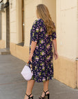 Cotton flower print dress - Twiggy Shop
