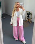 Longline Knit Blazer