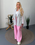 Longline Knit Blazer