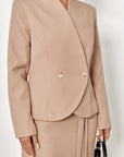 Cropped Double-Breasted Blazer