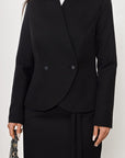 Cropped Double-Breasted Blazer