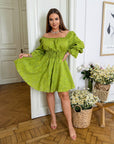 Robe courte en organza