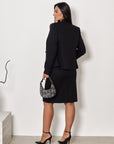 Cropped Double-Breasted Blazer
