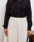 Asymmetric Midi Skirt