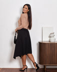 Asymmetric Midi Skirt