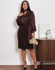 Knee-Length Pencil Skirt