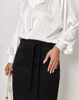 Below-the-Knee Pencil Skirt