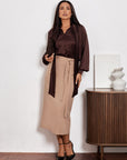 Below-the-Knee Pencil Skirt