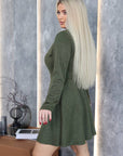 Short button-up dress