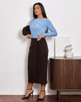 Below-the-Knee Pencil Skirt