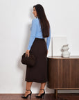 Below-the-Knee Pencil Skirt