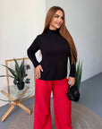 Soft turtleneck jumper from Composition, beige, made from cotton and viscose, suitable for everyday style.