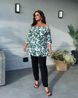 Floral blouse set