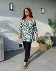 Floral blouse set