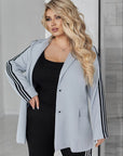 Business set with stone embellishments print , изработен от polyester, lycra и nylon, показан на изображението.