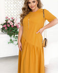 Midi loose-fit dress