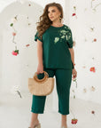 Set stampato casual