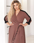 Wrap dress with inscriptions - Twiggy Shop